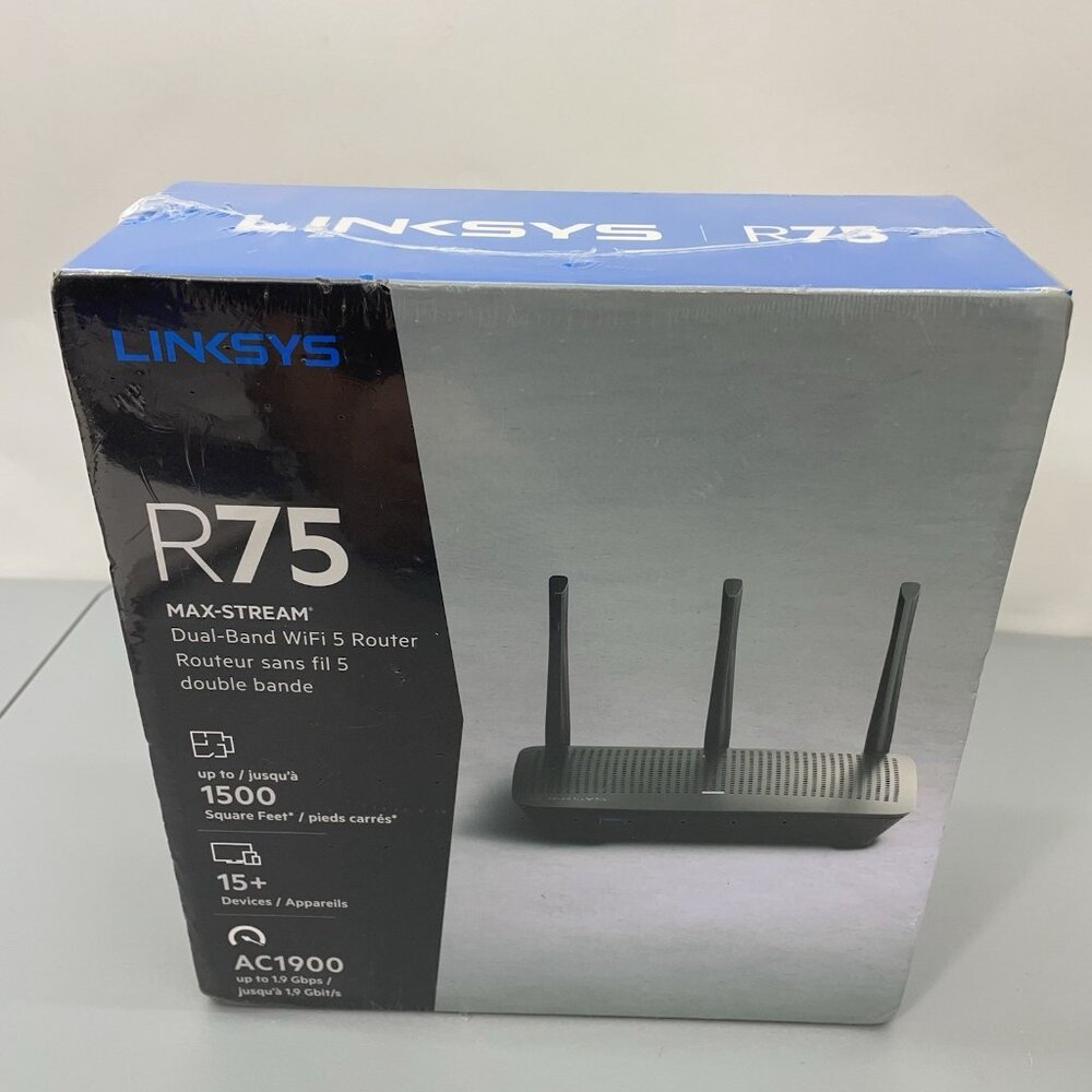 Linksys R75 Dual-Band Wi-Fi Router Max-Stream AC1900 NEW Factory Sealed EA7500V3